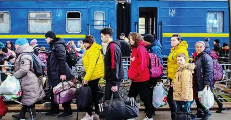 The flow of refugees from Ukraine is part of the 