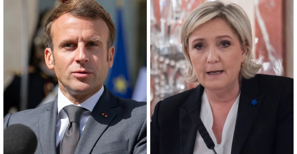 Macron poráží Le Penovou o 5 procent. Oba jdou do druhého kola