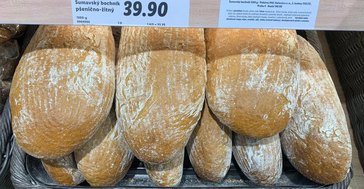 Bochník běžného chleba může brzy stát 60 korun, varují pekaři