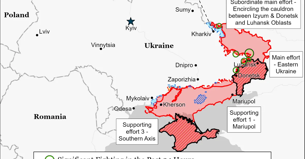 Rusko na východě Ukrajiny mění strategii, svému cíli se na Donbase neblíží, tvrdí experti