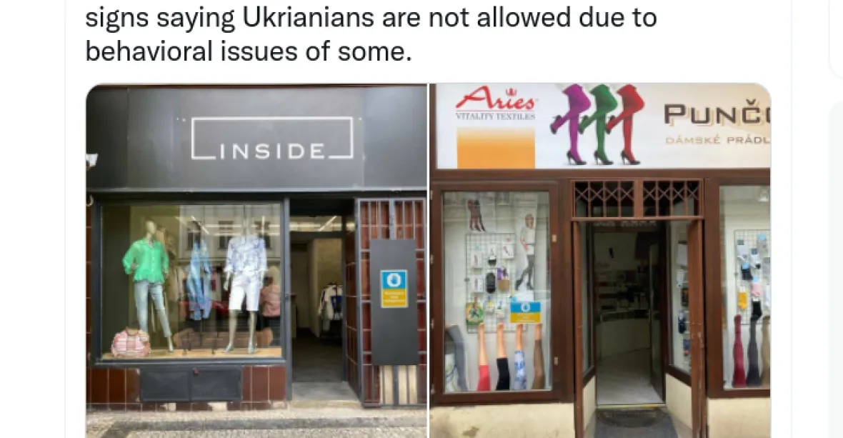 České obchody zakazují vstup Ukrajincům, objevilo se na internetu. Není to pravda