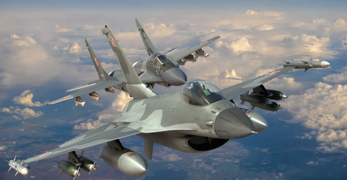 Bidenovo „ne“ na poslání F-16 na Ukrajinu možná zachrání Macron. Dodávka prý není vyloučena