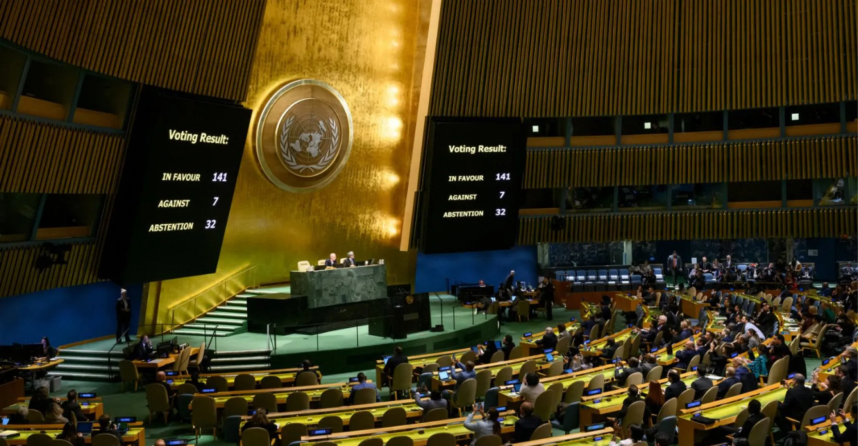 V OSN vyzvalo Rusy k odchodu z Ukrajiny 141 zemí. Zdržely se Čína, Indie i Pákistán