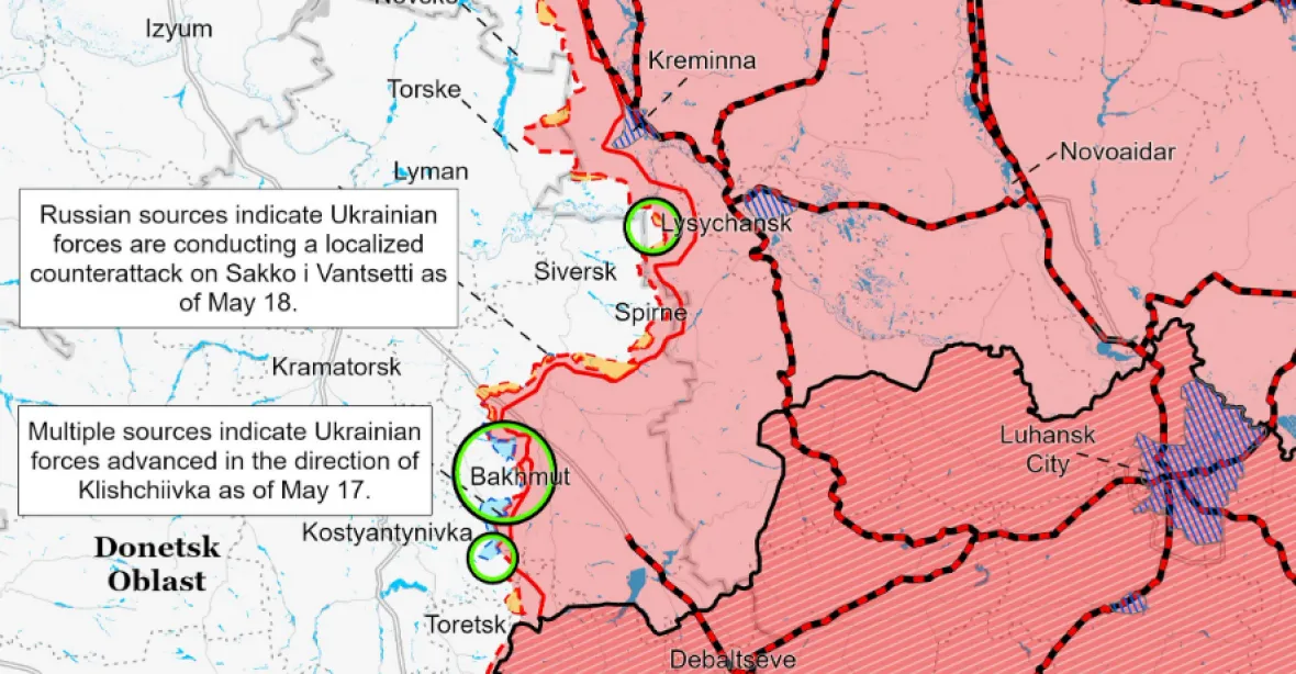 Moskva dál touží po úspěchu u Bachmutu, Ukrajinci ale odvrátili hrozbu obklíčení
