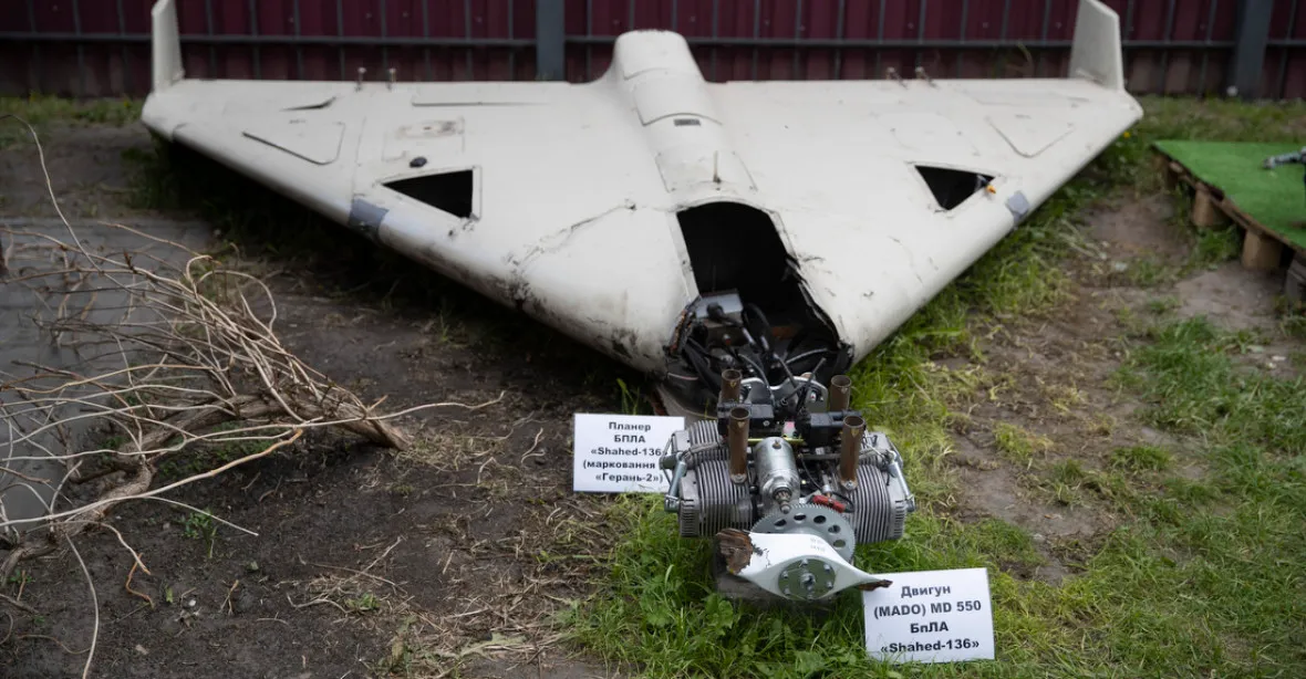 Největší dronový útok od začátku války. Rusové poslali v noci na Ukrajince přes 50 šáhidů