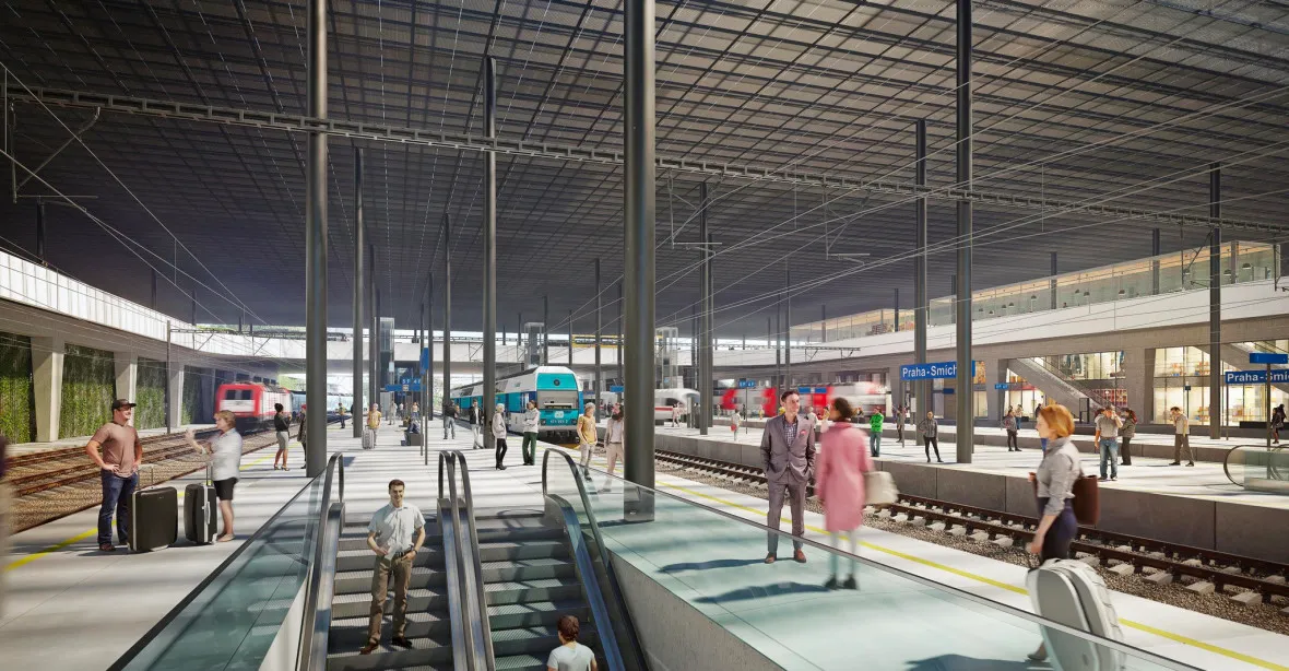 Začíná modernizace nádraží na Smíchově. Omezení pro cestující potrvají tři roky